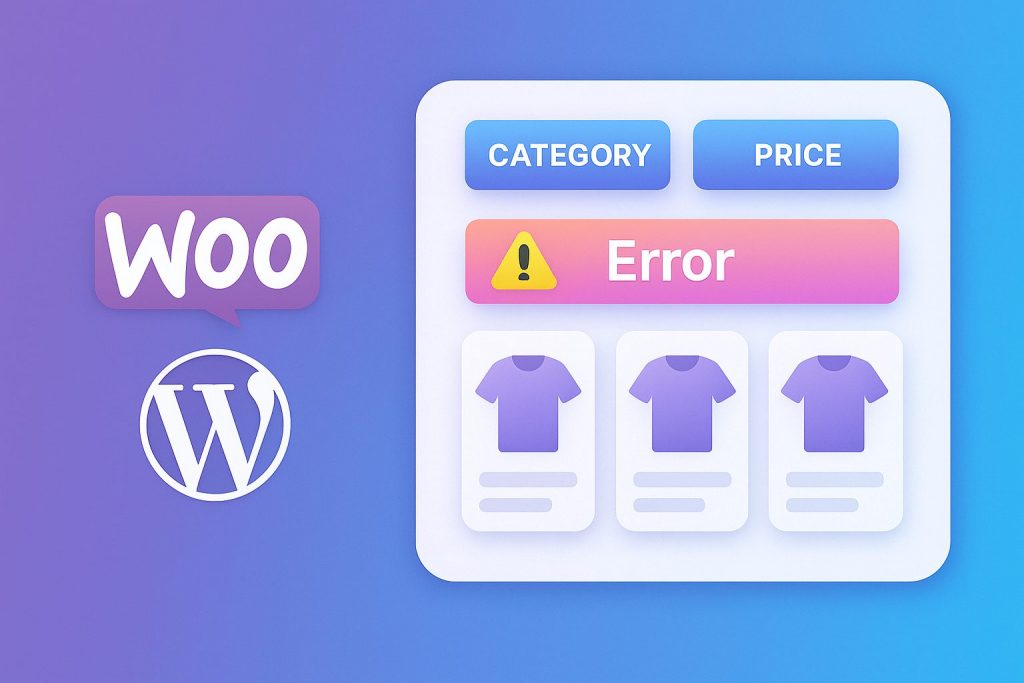 Cómo arreglar problema de botones de filtro de productos que no responden en WooCommerce
