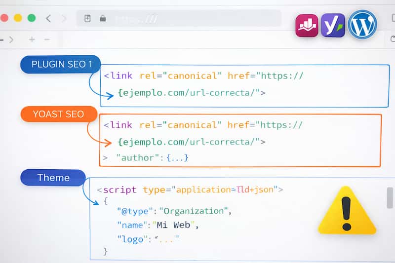 Cómo detectar schema duplicado generado por plugins SEO en WordPress