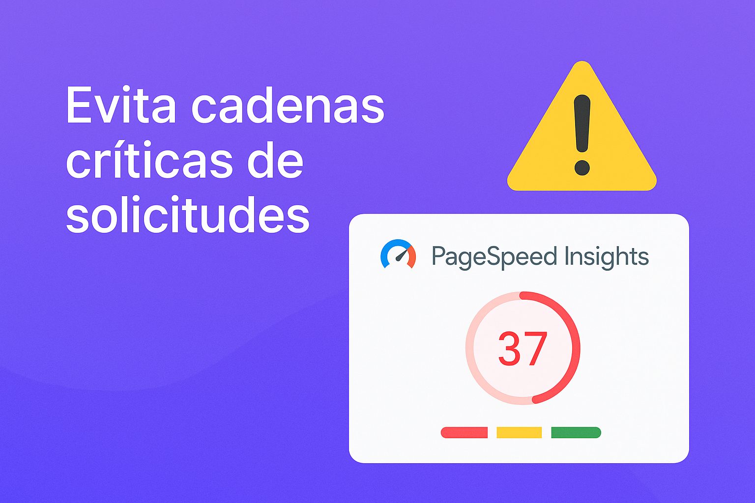 Cómo resolver 'Evita cadenas críticas de solicitudes' en wordpress para pagespeed