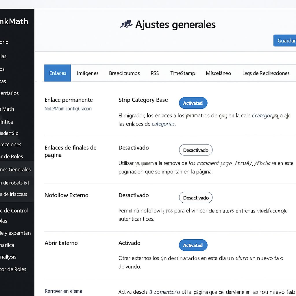 Configuracion Avanzada Rank Math