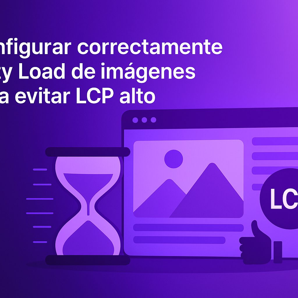 Configurar correctamente Lazy Load de imágenes para evitar LCP alto