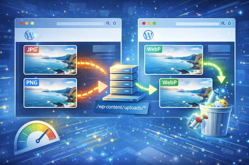 Conversión automática de imágenes a WebP