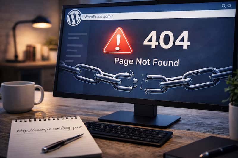 Error 404 enlaces permanentes