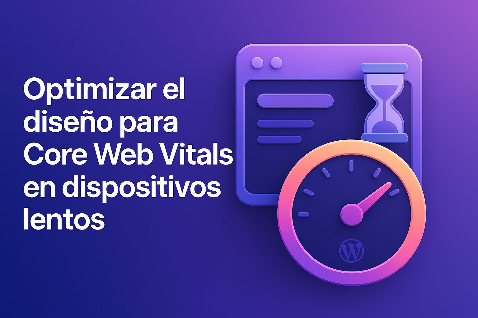 Optimizar el diseño para Core Web Vitals en dispositivos lentos