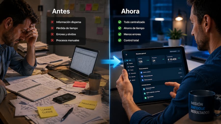 app de android que ahorra tiempo al cliente con simples pasos