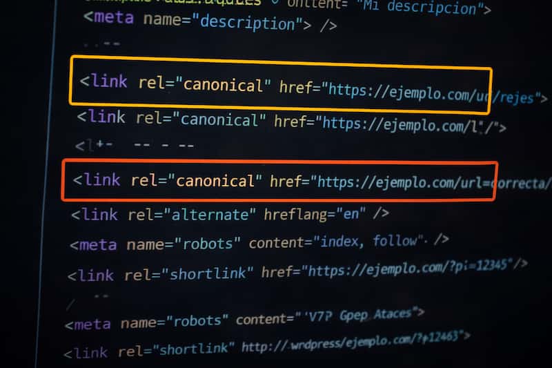 canonical incorrecta en WordPress