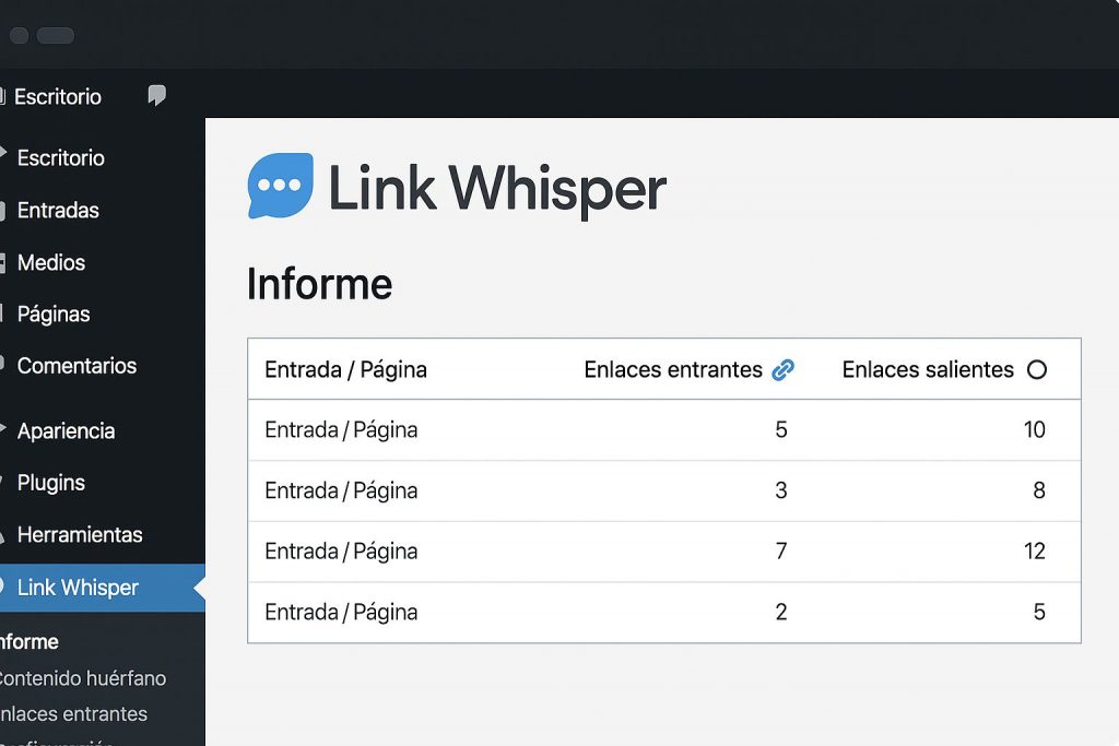 configuracion link whisper pro