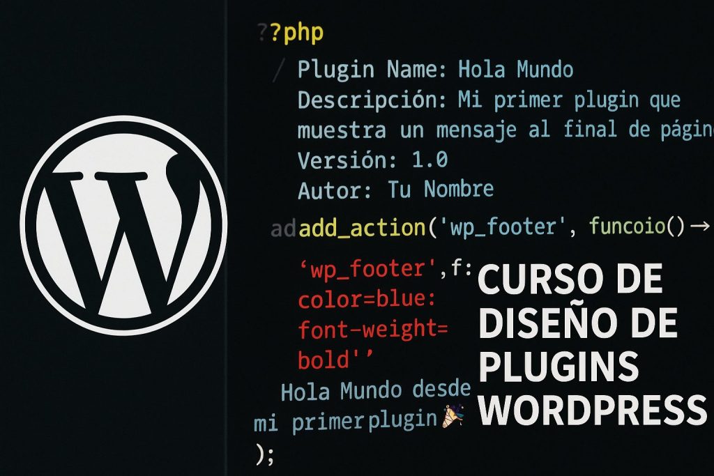curso online diseño plugins wordpress