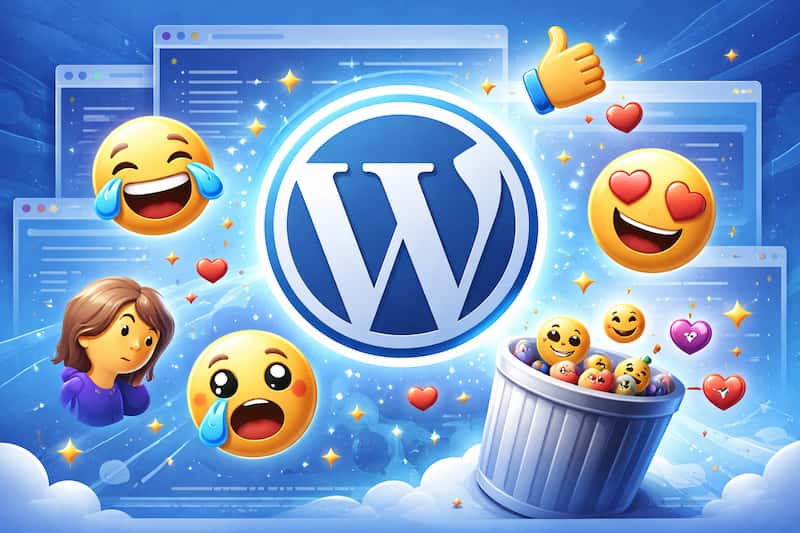 desactivar emojis wordpress