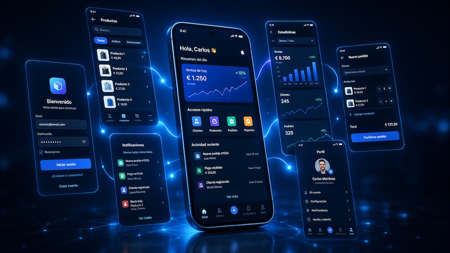 la app puede verse asi en todos los dispositivos android