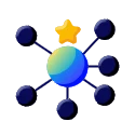 modern flat vector icon representing topical auth (2)