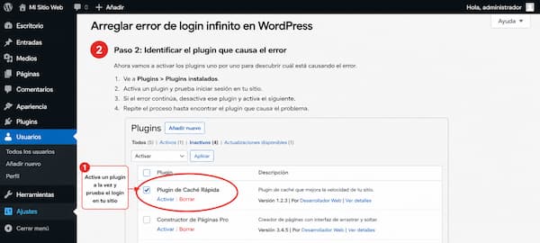 paso dos plugins instalados